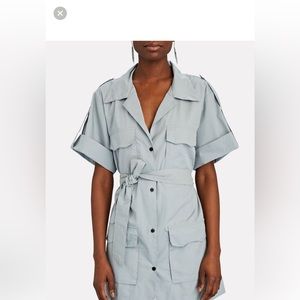 SWF
Belted Mini Utility Poplin Dress